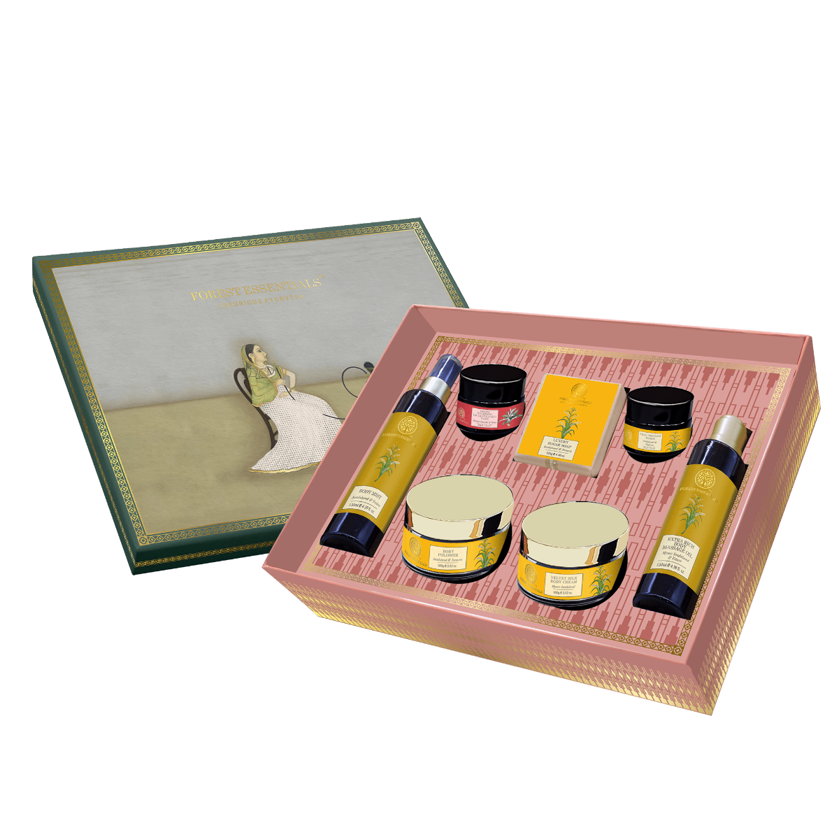 Pure Aroma Gift Set with Pichwai Art Gift Box – ServDharm