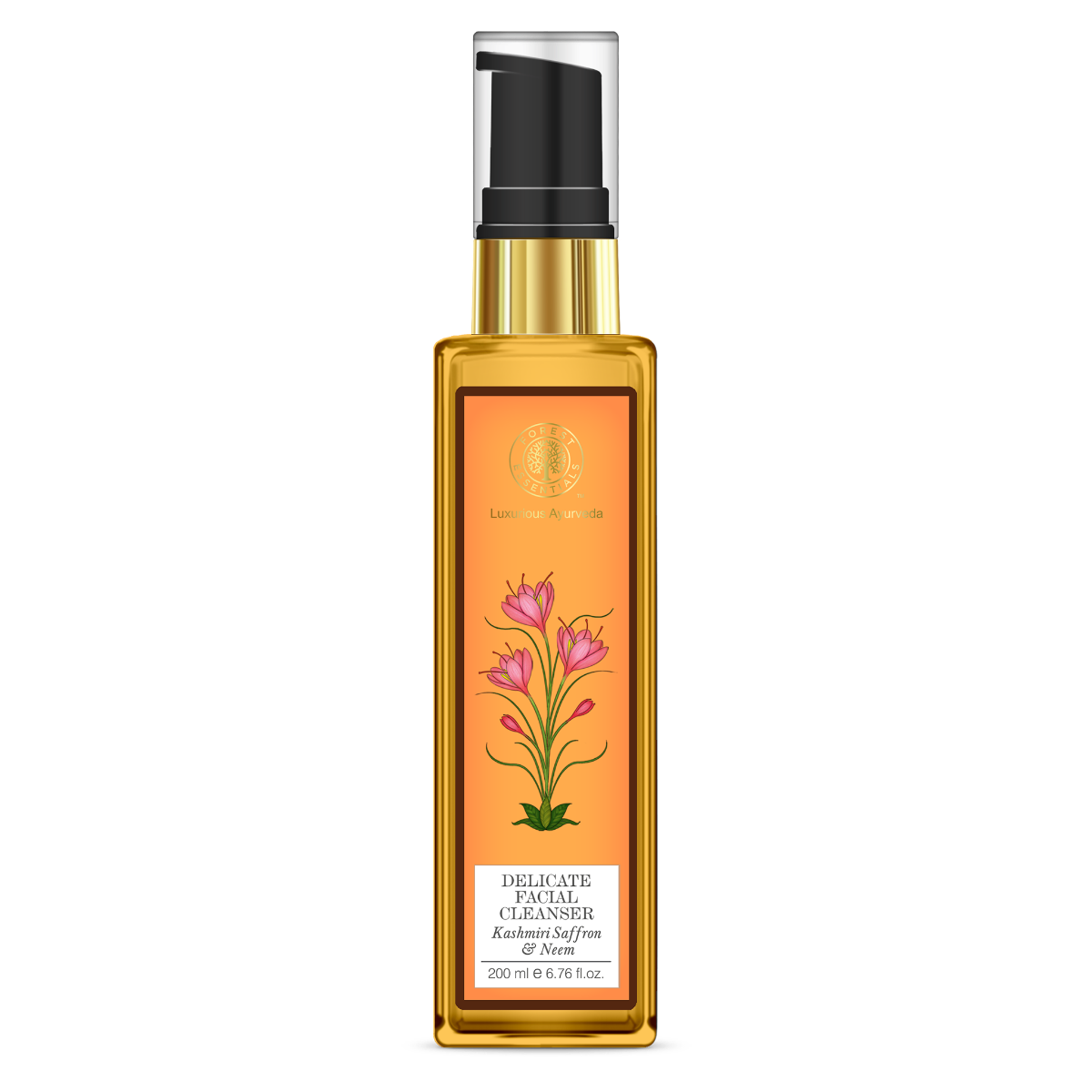 delicate facial cleanser kashmiri saffron & neem